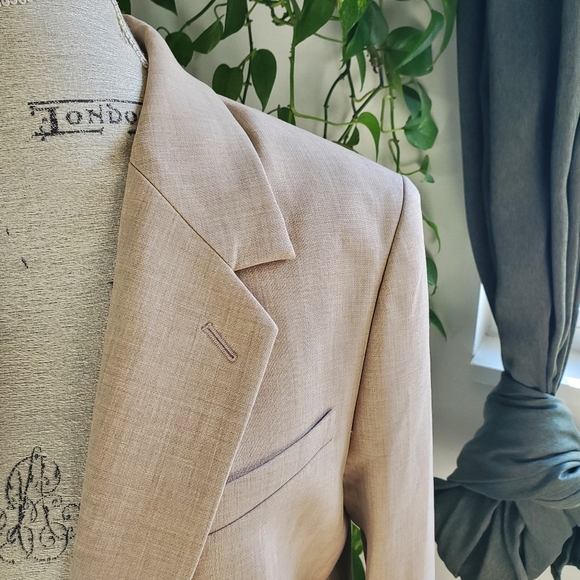 BABATON | Aritzia Heather Oat Beige Agency Blazer (Size M) - Picture 5 of 13